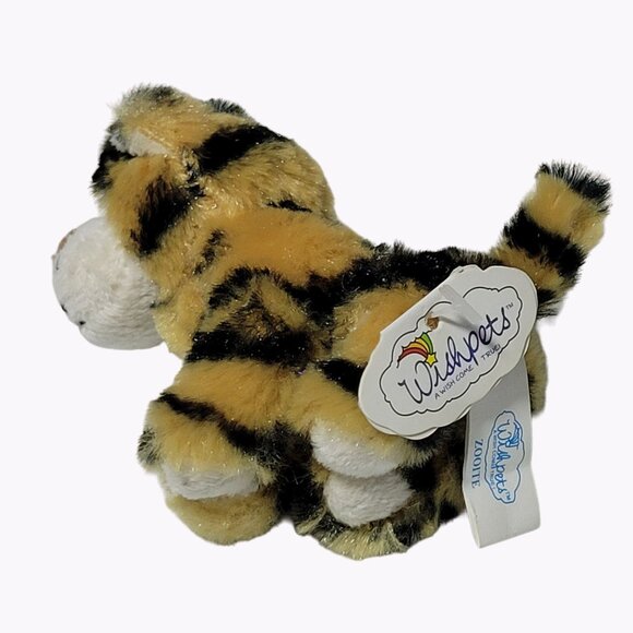 Wishpets Zooite Tiger 3 inch Mini Plush Striped Big Cat Stuffed Animal Toy - Picture 2 of 5